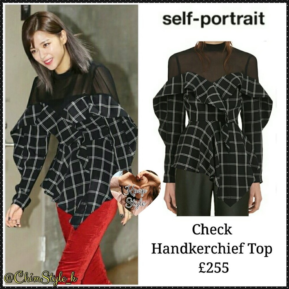 Self portrait handkerchief top